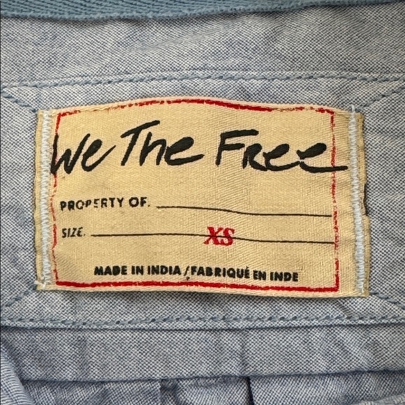 We The Free Tommy Oxford Shirt in blue XS - Picture 5 of 7